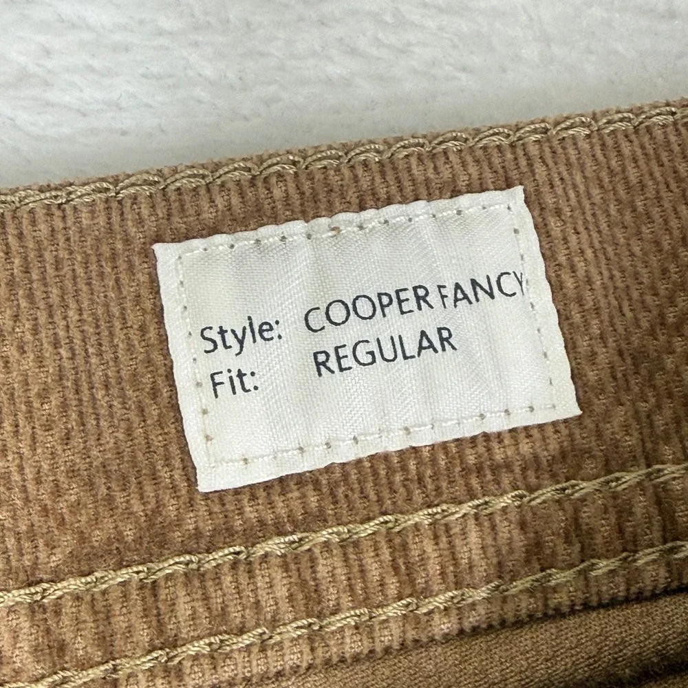 Brax Cooper Fancy Regular Fit Corduroy Pants Mens 36/34 Brown 5-Pocket 85-3834
